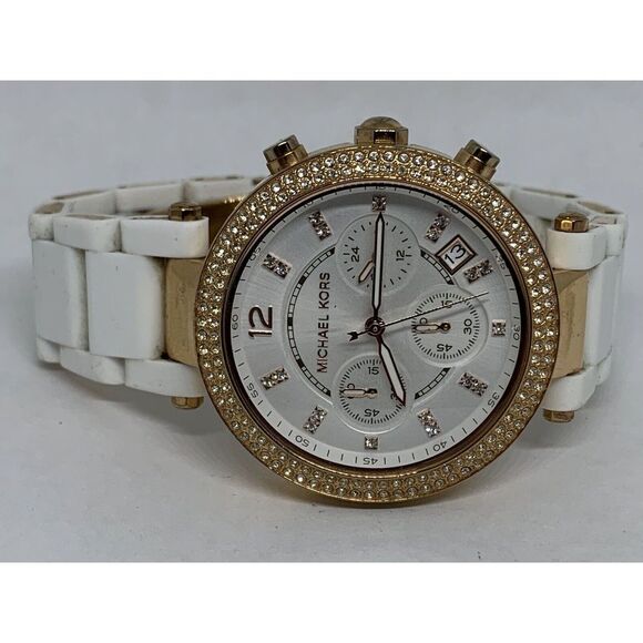 Michael Kors MK6405 Womens Stainless Steel Analog Silver Dial Quartz Watch OL322 - Picture 5 of 11